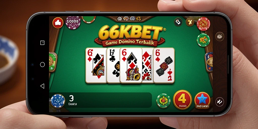 Tangkapan layar gameplay Domino 66KBET yang menarik dan penuh aksi.