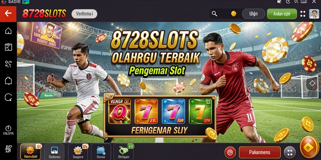 Tampilan menyenangkan dari gameplay <strong>8728SLOTS</strong> dengan tema olahraga.