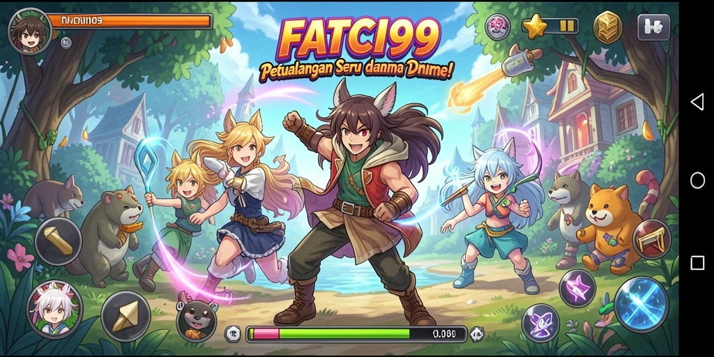 Tangkapan layar dari gameplay FATCI99 yang penuh aksi.