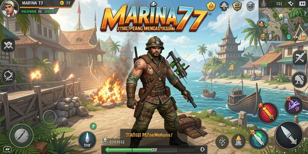 Tampilan gameplay menarik dengan aksi strategi yang mendebarkan.