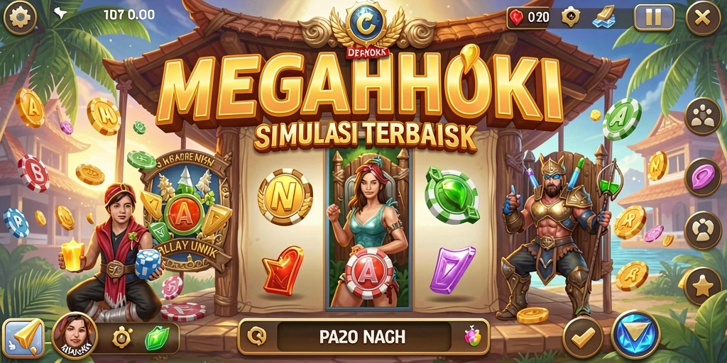 Gameplay menarik di dunia simulasi MEGAHOKI.
