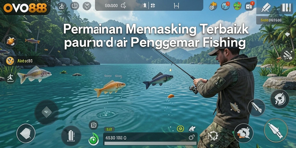 Tampilan gameplay OVO88 dengan pengalaman memancing yang seru.