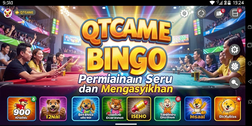 Tampilan gameplay seru di QTGAME dengan pemain dari seluruh dunia.