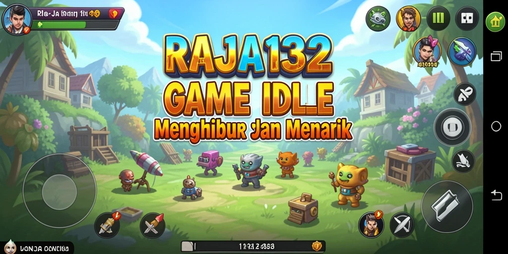 Tampilan gameplay RAJA132 yang menarik dan penuh warna.