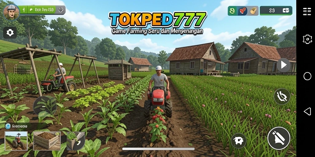 Tampilan gameplay <strong>TOKPED777</strong> yang menarik dan penuh warna.