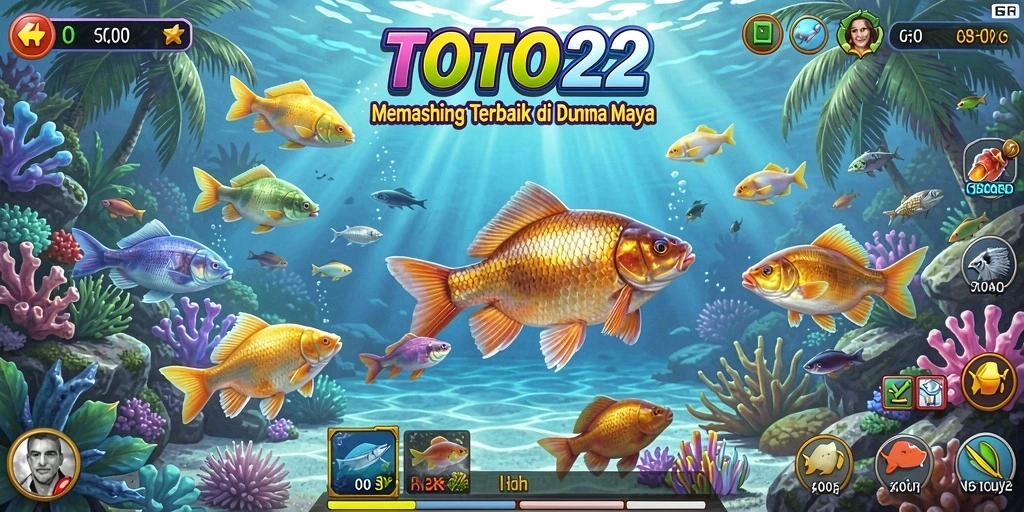 Screenshot gameplay TOTO22 dengan aksi memancing yang seru.