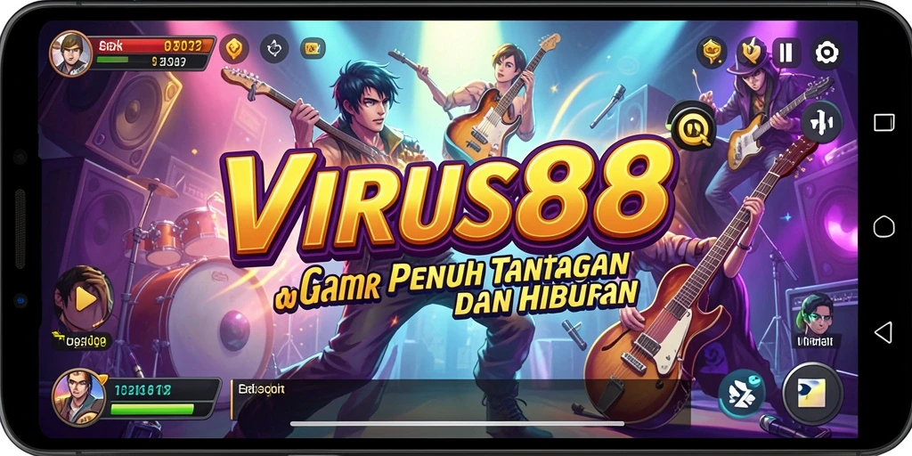 Tampilan gameplay VIRUS88 yang seru dan interaktif.